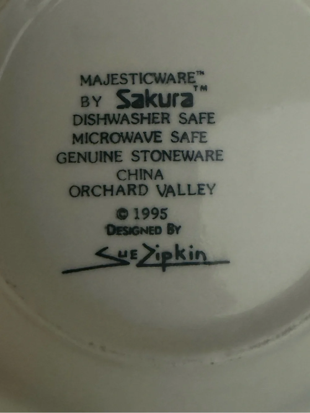 Sakura Orchard Valley Soup Cereal Bowls Set of 2 Sue Zipkin Vintage 1995 7.5”x2”